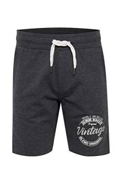 b BLEND Torben Herren Sweatshorts Kurze Hose Jogginghose mit Rippbund und Kordelzug Regular Fit, Größe:XXL, Farbe:Charcoal Mix (200278) von b BLEND