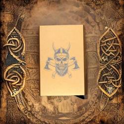 b behover. Cool Gold Credit Card Holder Viking Skull - Durable Card Wallet with Anti Skim von b behover.
