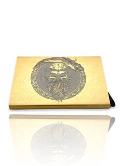 b behover. Minimalist Gold Skull Beard Credit Card Holder - Durable Card Wallet for Important Cards von b behover.