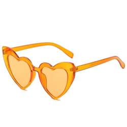 b behover. Retro herzförmige Damen-Sonnenbrille, übergroß, UV400 von b behover.