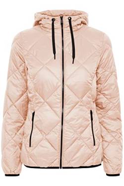 b.young BYAMALLA JACKET Damen Steppjacke Übergangsjacke Jacke mit Kapuze leicht tailliert kurz geschnitten mit Kontrast-Reißverschluss, Größe:36, Farbe:Rose Dust (141307) von b.young