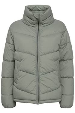 b.young BYBOMINA PUFFER Damen Steppjacke Übergangsjacke Jacke Puffer-Jacke Reißverschluss mit Kinnschutz hoher Kragen, Größe:36, Farbe:Olive Night (190515) von b.young