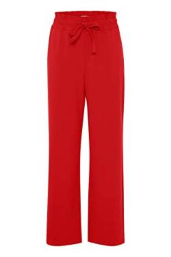 b.young BYDANTA Casual Pant Y Damen Hose Stoffhose mit Stretch Straight Leg Gerades Bein elastischer Bund mit Tunnelzug Regular-Fit, Größe:38, Farbe:Chinese Red (181663) von b.young