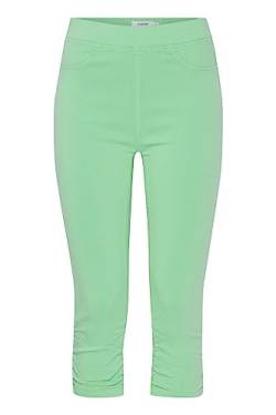 b.young BYKEIRA BYDIXI Damen Capri Jeans Hose Stoffhose mit Stretch, Größe:L, Farbe:Spring Bud (146330) von b.young