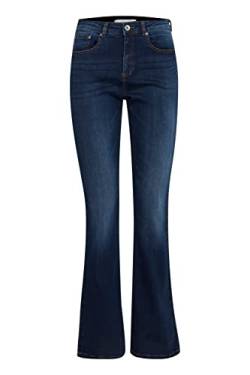 b.young BYLOLA BYLUNI Flare Damen Jeans Denim Hose Flared 5-Poket-Style Baumwolle mit Stretch Slim Fit, Größe:30/32, Farbe:Dark Ink (80930) von b.young