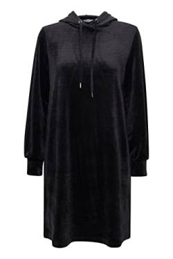 b.young BYMITZA Hoodie Dress Damen Freizeitkleid Kleid Nicky Kapuzensweatkleid mit Kordeln Regular Fit, Größe:L, Farbe:Black (200451) von b.young