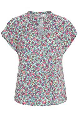 b.young BYMMMJOELLA Damen Bluse Shirt V-Auschnitt Regular fit, Größe:42, Farbe:Palace Blue Ditsy Mix (202950) von b.young