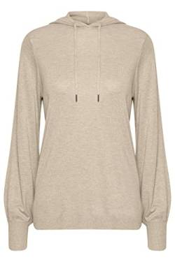 b.young BYMMPIMBA Hoodie Jumper Hoodie Jumper - Damen Langer Kapuzenpullover Hoodie Longpullover mit Kapuze, Größe:M, Farbe:Cement Melange (1407081) von b.young