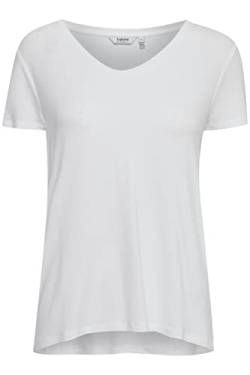 b.young BYREXIMA V-Neck Tshirt V-Neck Tshirt - Damen T-Shirt Kurzarm Shirt Basic mit V-Ausschnitt, Größe:XL, Farbe:Optical White (110601) von b.young