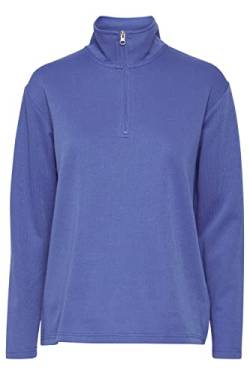 b.young BYTRUNA Sweat 2 Sweat 2 - Troyer Sweatshirt Damen Pullover Sweater Regular Fit, Größe:L, Farbe:Amparo Blue (183945) von b.young