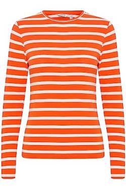 b.young Damen Shirt PAMILA orange/weiß S von b.young