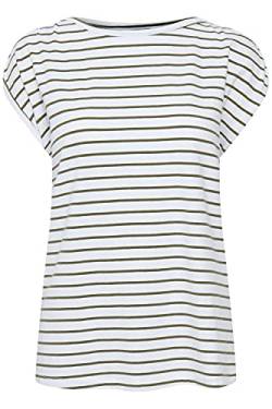 b.young Damen Shirt T-Shirt ohne Print 20810029, Größe:XXL, Farbe:Olivine Mix (200814) von b.young