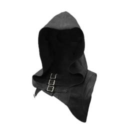 babao Gothic Steampunk Hoodie Knight Retro Kopfbedeckung Anpassung Schnalle Kapuze für Männer Frauen von babao