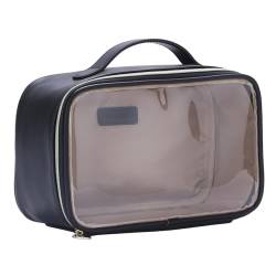 bagINBAG QIANPA Reise-Make-up-Tasche, Organizer, transparente Kosmetiktasche für Mädchen, Organizer-Tasche für Zubehör, Schwarz, Large von bagINBAG QIANPA