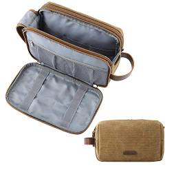 BAGSMART Kulturbeutel für Herren, Reise, Zubehör, groß, wasserdicht, Kosmetiktasche, Damen, Kulturbeutel, Organizer, bronze, M, Fashion von bagsmart