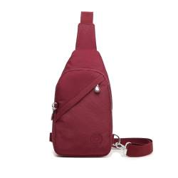 bagwise Crossbody-Taschen für Frauen, Crossbody-Tasche, Sling Bag, leicht und kompakt, Bordeaux von bagwise