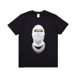 Best Ih nom UH nit T Shirt Hip Hop Streetwear Diamond Masked 3D T Shirts Fashion 1:1 Skateboard Cotton T-Shirt Black M von baiardo