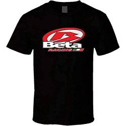 DINGJI Beta Racing Motorcycle Sport Logo Shirt Black White Tshirt Men's Black S Black S von baiardo