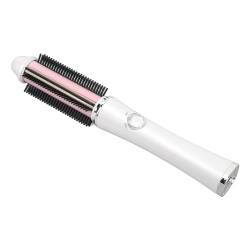 Schnurlose Lockenwicklerbürste, USB Wiederaufladbarer Tragbarer Haarglätter-Lockenkamm mit 3 Wärmeeinstellungen, Lockenstabbürste, Thermobürste, Elektrischer Lockenkamm von banapoy