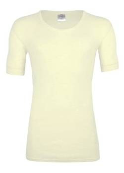 banora Herren-Unterhemd mit ½ Arm (Material: 70% Schurwolle kbT und 30% Seide) (Gr. XL/8, Farbe: naturweiß) von banora