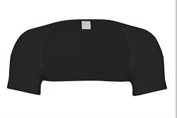 banora Schulterwärmer mit 70% Schurwolle kbT und 30% Seide für Damen und Herren (Gr. XL, Farbe: schwarz) von banora