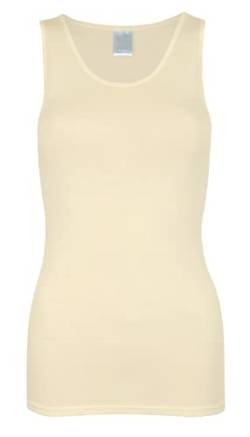 banora Seidenunterhemd für Damen ohne Ärmel (Tanktop/Achselshirt/Top/Achselhemd) (Gr. S, Farbe: naturweiß) von banora