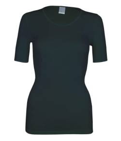 banora Wolle-Seide-Unterhemd für Damen mit ½ Arm (T-Shirt) (Gr. L, Farbe: Petrol) von banora