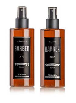 BARBER MARMARA Eau de Cologne Pump-spray Herren (2x 250ml) After Shave Men - Duftwasser - Rasierwasser Männer - Erfrischt kühlt - Herrenduft - Desinfizierend 70° Alkohol (2x No.3) von barber marmara