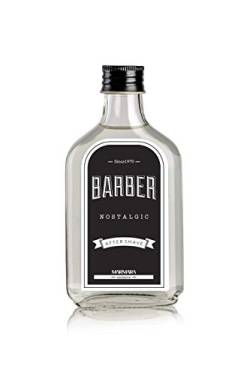 BARBER MARMARA NOSTALGIC Aftershave Splash Herren 200ml im Glas Flacon Duftwasser Rasierwasser Männer, Erfrischt kühlt langanhaltender Duft Herren 70% Alkohol von barber marmara