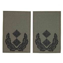 baum-m gmbh BW Rangabzeichen mit Hakenklettfläche oliv mit schwarzem oder goldenem Stick Oberstleutnant von baum-m gmbh
