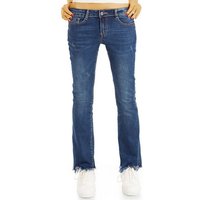 be styled 7/8-Jeans 7/8 Jeans medium waist Hose mit ausgefranster Saum - Damen - j71i 5-Pocket-Style, mit Stretch-Anteil, ausgefranster Saum von be styled