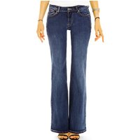 be styled Bootcut-Jeans Bootcut Jeans Hose Medium Waist ausgestellter Passform - Damen - j5e mit Stretch-Anteil, 5-Pocket-Style von be styled