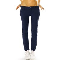 be styled Chinohose Hüftige Chino Hose Stoffhosen mit Stretch, Hüfthosen - Damen - j10m-3 in Unifarben von be styled