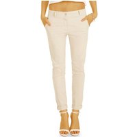 be styled Chinohose Slim Fit Chino Stoffhose - Bequemer Stretch Fit - Damen - h19a in Unifarben, mit Stretch-Anteil, mit Gürtel von be styled