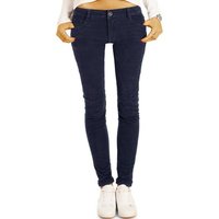 be styled Cordhose Damen Cordjeans Hüfthosen stretch Röhrenhosen j1i push up effekt von be styled