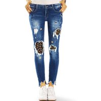 be styled Destroyed-Jeans Skinny Jeans Röhrenjeans, ausgefallene Hose Used-Optik - Damen - j15p mit Stretch-Anteil, 5-Pocket-Style von be styled