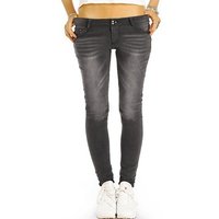 be styled Low-rise-Jeans Skinny low waist Hüftjeans enge Röhrenjeans Hosen - Damen - j40f mit Stretch-Anteil, 5-Pocket-Style, low waist, hüftig, niedrige Leibhöhe, skinny, röhrig von be styled