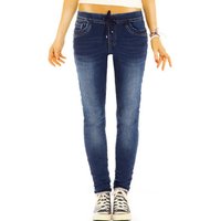 be styled Röhrenjeans Hüftige Slim fit Hose Jeans mit elastischem Gummizug - Damen - j2p mit Stretch-Anteil, 5-Pocket-Style von be styled