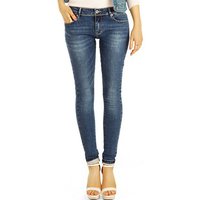 be styled Skinny-fit-Jeans Hüftjeans Röhrenjeans Skinny Fit Hosen stretch Jeans - Damen - j15k-2 mit Stretch-Anteil, 5-Pocket-Style von be styled