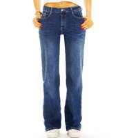 be styled Straight-Jeans Medium waist straight cut Jeans regular stretch Hosen - Damen - j18e-1 mit Stretch-Anteil, 5-Pocket-Style von be styled