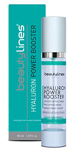 Beautylines Hyaluron Booster, 50ml hochdosiertes High Level Hyaluron mit Botoxeffect, Agiriline®, Hyadisine® von beautylines