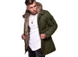 Parka BEHYPE "GK-1" Gr. S, grün (khaki) Herren Jacken Parkas von behype