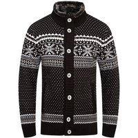 behype Cardigan BKIANA Strickjacke Grobstrick Norweger-Muster Strickpullover von behype