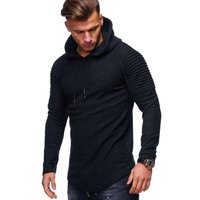 behype Kapuzensweatshirt B-LEON mit cooler Biker-Steppung von behype