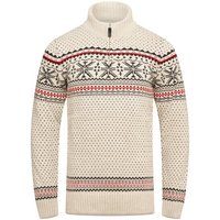 behype Strickpullover BHGALENA Grobstrick Norweger-Muster Troyer von behype