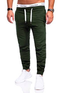 behype. Herren Jeans-Hose Chino Jogger 80-0060 Khaki 32 von behype.