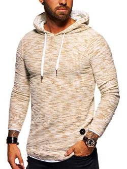 behype. Herren Oversize 2in1 Kapuzen-Pullover Hoodie Sweat-Shirt 40-4742 Beige S von behype.