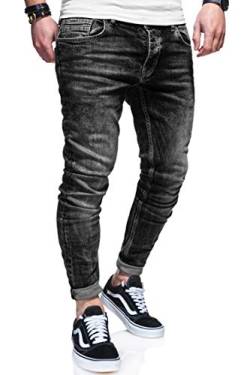 behype. Herren Stretch Jeans-Hose 80-1050 Schwarz W36/L32 von behype.