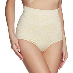 Belly cloud Damen Miederslip allover big, Paisley, Elfenbein (champagner 194), Gr. 42 (L) von belly cloud