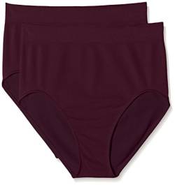 belly cloud Damen Basic Seamless Taillenslip mit Skinlife Taillenmieder, Violett (Aubergine 847), 52 (Herstellergröße: XXL) (2er Pack) von belly cloud